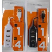 USB хаб Hi-Speed XD4 Black на 4 порта, Универсальный разветвитель с 4 выходами концентратор переходник HUB 480 Мбит для компьютера от USB Черный