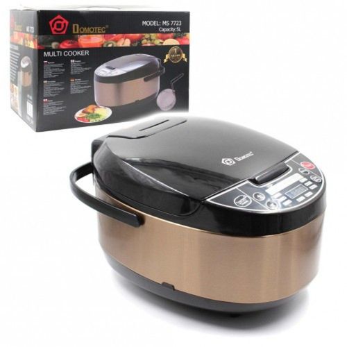 Мультиварка Domotec MS-7723 900W Gold Steel з фритюрницею на 5 літрів 11 програм