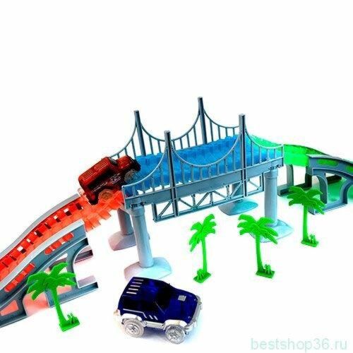 Гоночный трек Magic Tracks Mega Set на 360 деталей детский гибкий трек Меджик Трек