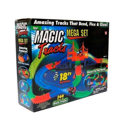 Гоночный трек Magic Tracks Mega Set на 360 деталей детский гибкий трек Меджик Трек