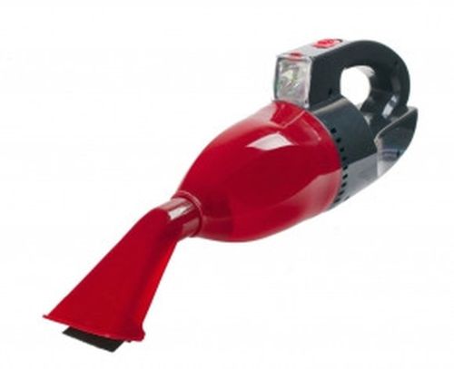 Автомобильный мини пылесос Kioki Car Vacuum Cleaner Red 12V 130W Автопылесос с фонарем работает от прикуривателя Красный