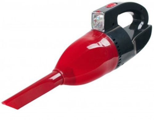 Автомобильный мини пылесос Kioki Car Vacuum Cleaner Red 12V 130W Автопылесос с фонарем работает от прикуривателя Красный