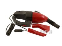 Автомобильный мини пылесос Kioki Car Vacuum Cleaner Red 12V 130W Автопылесос с фонарем работает от прикуривателя Красный