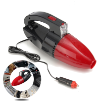 Автомобильный мини пылесос Kioki Car Vacuum Cleaner Red 12V 130W Автопылесос с фонарем работает от прикуривателя Красный