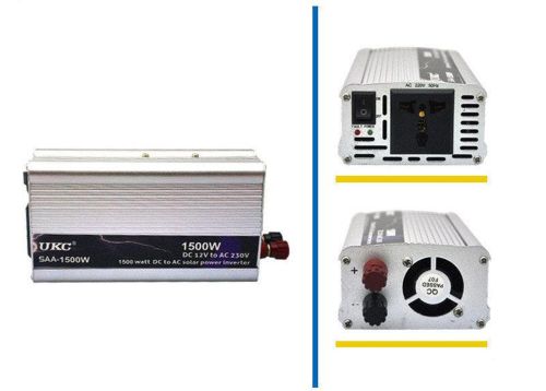 Автомобільний перетворювач напруги UKC SAA - 1500W 12V-230V 1500W авто інвертор в коробці