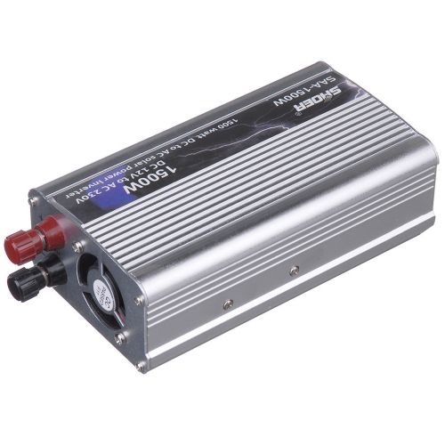 Автомобільний перетворювач напруги SHOER SAA - 1500A 12V-230V 1500W авто інвертор в коробці