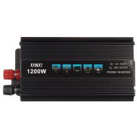Автомобільний інвертор UKC SSK 1200W перетворювач напруги, 12В 220В 1200Вт