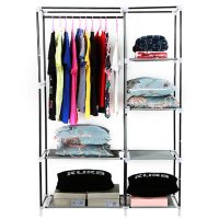 Тканевый шкаф-органайзер для вещей Storage Wardrobe HCX 88105 brown 105*45*175 см  KM-105