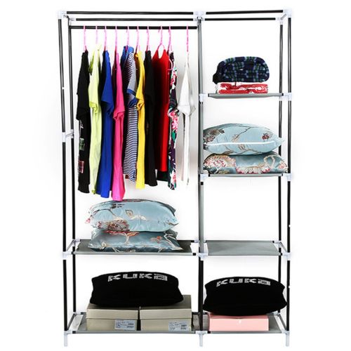 Тканевый шкаф-органайзер для вещей Storage Wardrobe HCX 88105 brown 105*45*175 см  KM-105