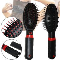 Електрична масажна гребінець Massage Hair Brush RM-709 для випрямлення волосся, гребінець-вібромасажер для будь-якого типу волосся Чорна