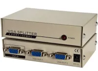 Спліттер VGA KV-FJ1502A Splitter, Комутатор 150MHz 2 Port два порти з адаптером розгалужувач VGA
