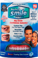 Знімні вініри для зубів Perfect smile veneers з кейсом. Голлівудська посмішка накладні зуби, капи, накладки для зубів верх, низ