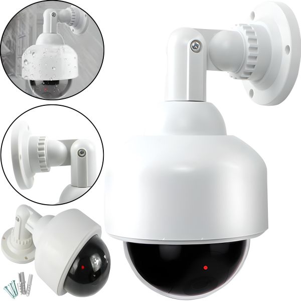 Універсальна камера відеоспостереження обманка муляж Camera Abtech Dummy 2000 з датчиком руху, Камера-обманка з миготливим світлодіодом на батарейках