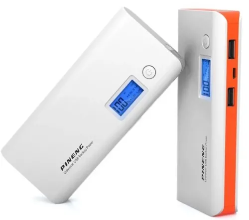 Портативний зарядний пристрій PINENG PN-968 Power Bank 10000 mahс LCD дисплеєм