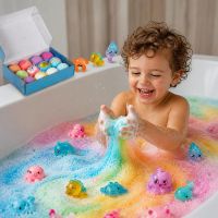 Подарунковий набір бомбочок Bath Bomb Gift (12 штук) для ванни з іграшкою-сюрпризом, дитячі спа-бомбочки «Морські мешканці» для ванни з іграшками