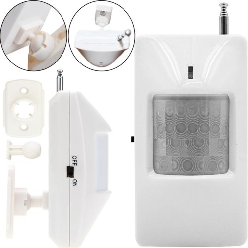 Беспроводной настенный ИК датчик движения для GSM сигнализации PIR Detector HW 01 с углом обзора 110 градусов HW-01 игнорирующий животных Белый