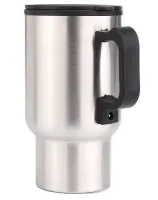 Автомобільна термокружка термос з підігрівом Electric Mug 140z чашка 400мл 12V, авто кружка кип'ятильник від прикурювача в машину 2240 Сріблястий