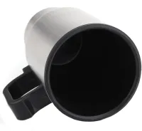 Автомобільна термокружка термос з підігрівом Electric Mug 140z чашка 400мл 12V, авто кружка кип'ятильник від прикурювача в машину 2240 Сріблястий