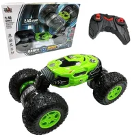 Трюкова машинка перевертиш Dance Monster RQ-2028 Green на радіокеруванні, всюдихід трансформер на пульті управління, Зелена
