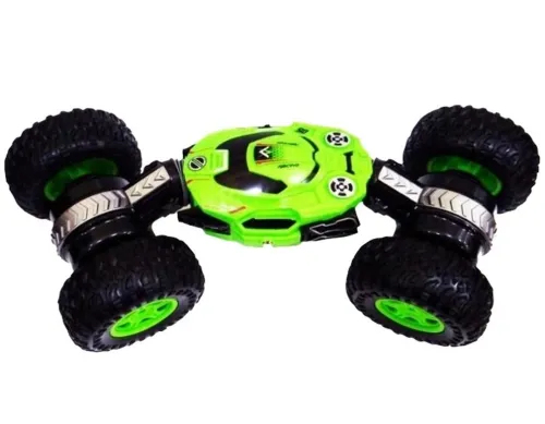 Трюкова машинка перевертиш Dance Monster RQ-2028 Green на радіокеруванні, всюдихід трансформер на пульті управління, Зелена