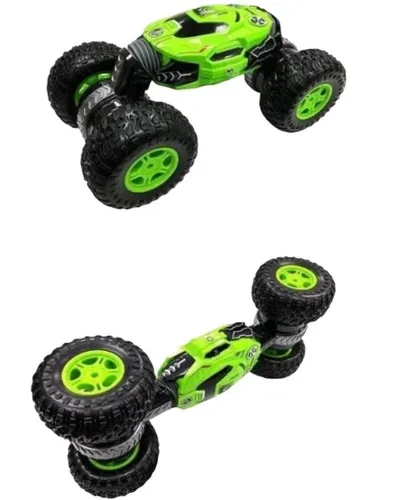 Трюкова машинка перевертиш Dance Monster RQ-2028 Green на радіокеруванні, всюдихід трансформер на пульті управління, Зелена