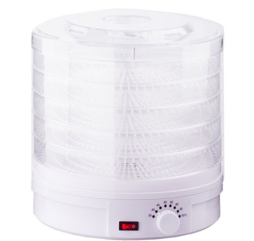 Электрическая сушилка для овощей, фруктов и мяса Royals Berg RB-959 800W White Белая на 5 отсеков, Дегидратор, Электросушилка с терморегулятором
