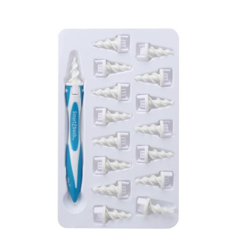 Прилад для чищення вух Smart Swab DF 667 Силіконова вухочистка (Смарт Сваб)