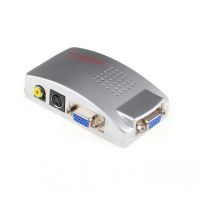 Универсальный конвертер VGA-RCA AV + S-Video TV converter с VGA на RCA тюльпаны для подключение от ПК к ТВ.