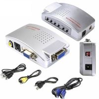 Универсальный конвертер VGA-RCA AV + S-Video TV converter с VGA на RCA тюльпаны для подключение от ПК к ТВ.