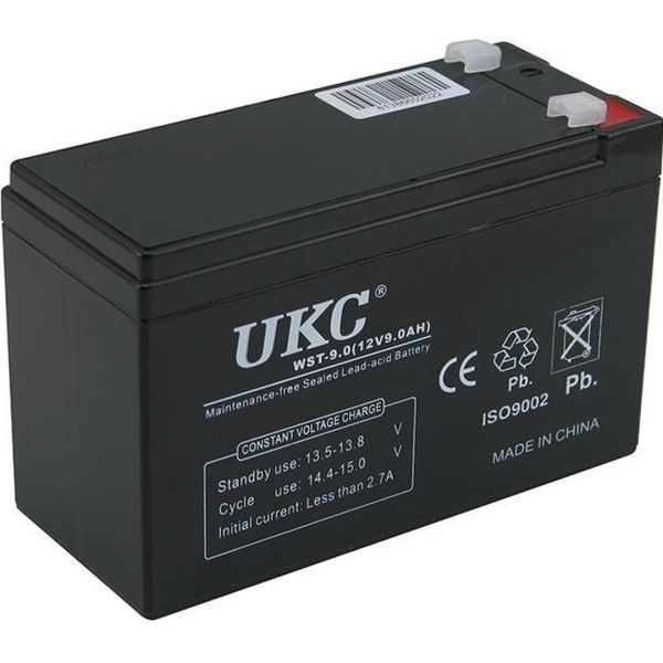 Універсальний акумулятор UKC 12V 9Ah WST-9.0 (Акумуляторна батарея 12В 9ач)
