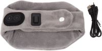 Масажер грілка для шиї з підігрівом Calm Heat massaging Neck вібромасажний зігріваючий шийний шарф бандаж для масажу, масажер-грілка від USB Сірий