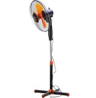 Напольный вентилятор Domotec MS-1619 40 см stand fan 16" дюймов 40W оранжевый Домотек Orange на телескопической ножке с поворотом и наклоном