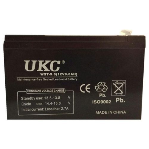 Універсальний акумулятор UKC 12V 9Ah WST-9.0 (Акумуляторна батарея 12В 9ач)