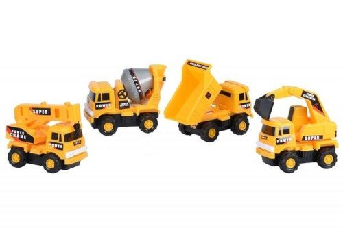 Індукційний трактор з краном Inductive Truck 777-002 їде по лінії