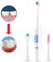 Электрическая зубная щётка на батарейках 3 в 1 Massage Toothbrush R008-1