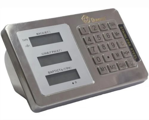 Електронні торгові ваги Domotec до 350 кг 40х50, товарні платформа, базарні до 300кг зі стійкою