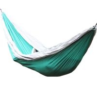Гамак із нейлону туристичний одномісний Travel hammock 270х140 см Літній із кишенею