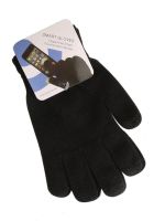 Перчатки для сенсорных экранов iGloves Black, Зимние перчатки с сенсорными пальцами для работы с емкостными экранами, Черные