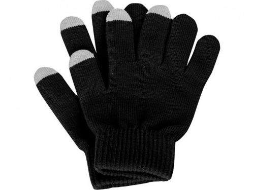 Перчатки для сенсорных экранов iGloves Black, Зимние перчатки с сенсорными пальцами для работы с емкостными экранами, Черные