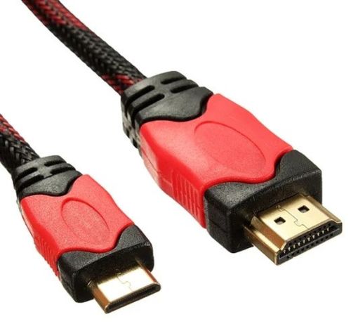 Усиленный в обмотке кабель, переходник с HDMI на mini HDMI длинной 1.5м