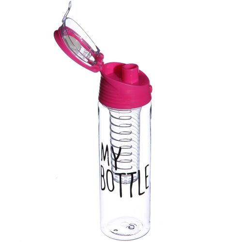 Пляшка для напоїв My Bottle 6009-700 з колбою під фрукти, кольори в асортименті