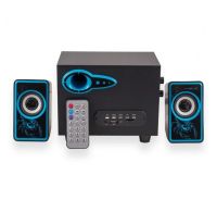 USB колонки для ПК комп'ютерні колонки 2.1 MP3 Bluetooth Cyber AN-2533 Blue, Red