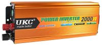 Автомобільний інвертор UKC 24V - 220V 2000W авто перетворювач напруги струму від прикурювача і акумулятора, зарядний з захистом від перегріву 2000Вт