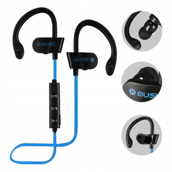 Бездротові спортивні bluetooth навушники RT558 BT з кріпленням на вухо RT-558