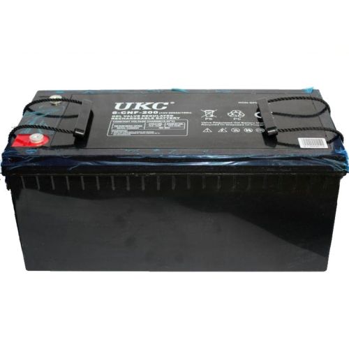 Універсальний гелевий акумулятор GEL UKC 6-CNF-200 12V 200Ah (акумуляторна батарея 12В 200Ач)