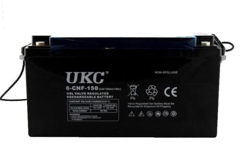 Универсальный гелевый аккумулятор GEL UKC 6-CNF-150 12V 150Ah (Аккумуляторная батарея 12В 150Ач)