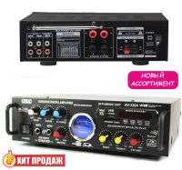 Підсилювач потужності звуку UKC AV - 339bt 300W + караоке на 2 мікрофони