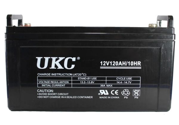 Універсальний гелевий акумулятор GEL UKC 6-CNF-120 12V 120Ah (акумуляторна батарея 12В 120Ач)