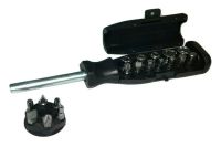 Викрутка з посиленою ручкою і насадками бітами TOOL QC002 5 насадок