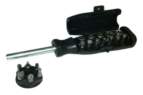 Викрутка з посиленою ручкою і насадками бітами TOOL QC002 5 насадок